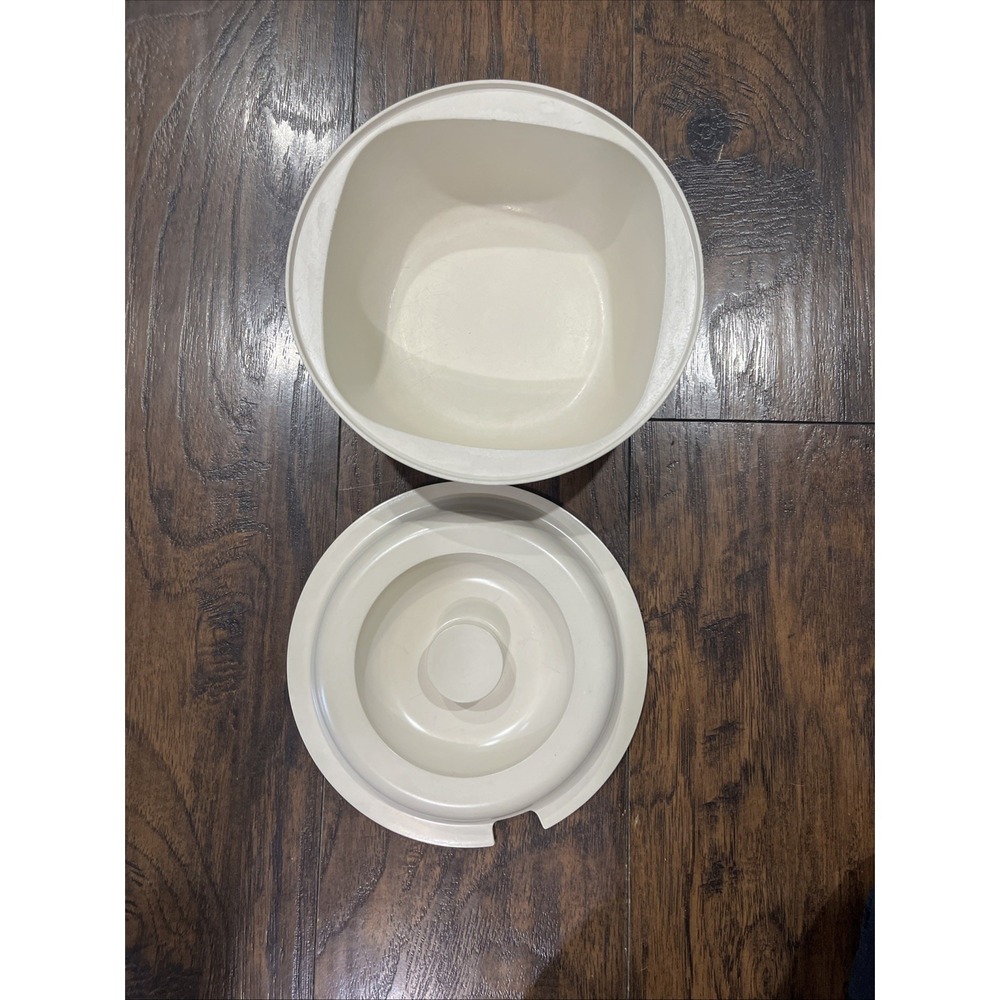 Vintage Tupperware Ultra 21 Round Casserole Dish 1545 With Lid Microwave - Picture 6 of 8